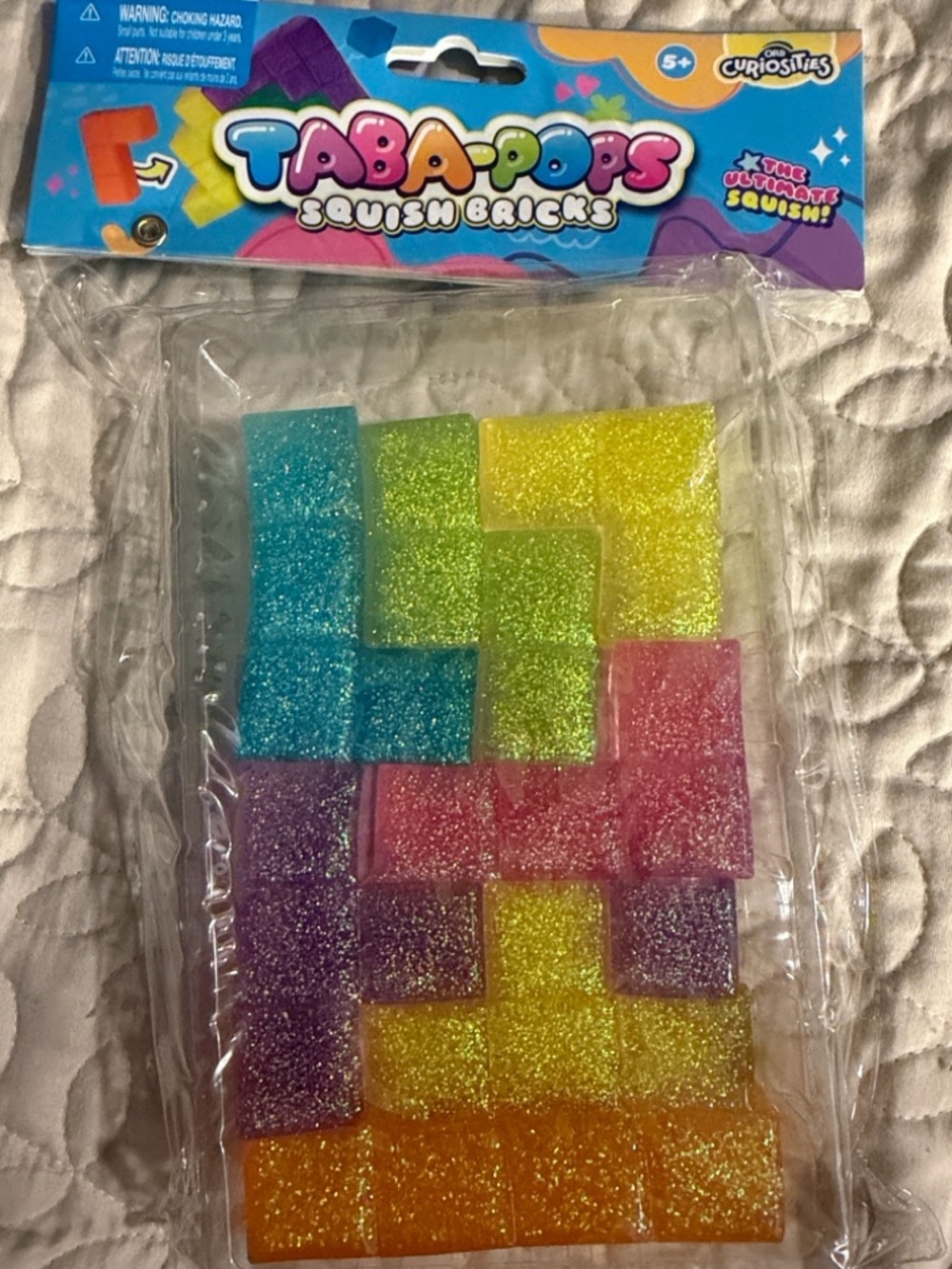 Taba-Pops Squish Bricks Glitter Puzzle - Multicolor